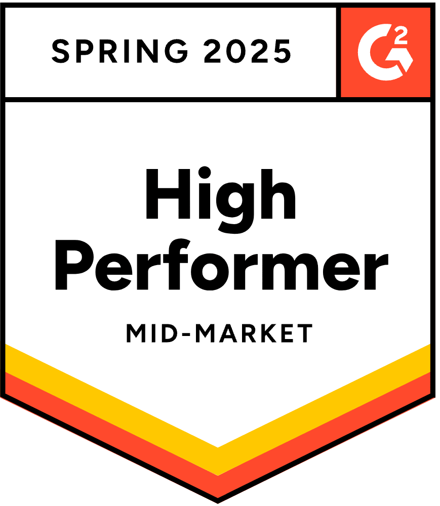 Badge for high performer in mid-market