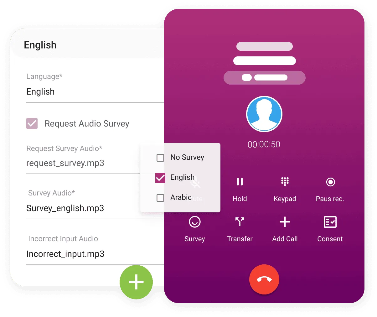 Phone displaying call recording app icon