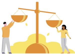 A balance between AHT and customer satisfaction balance_measure_the_average