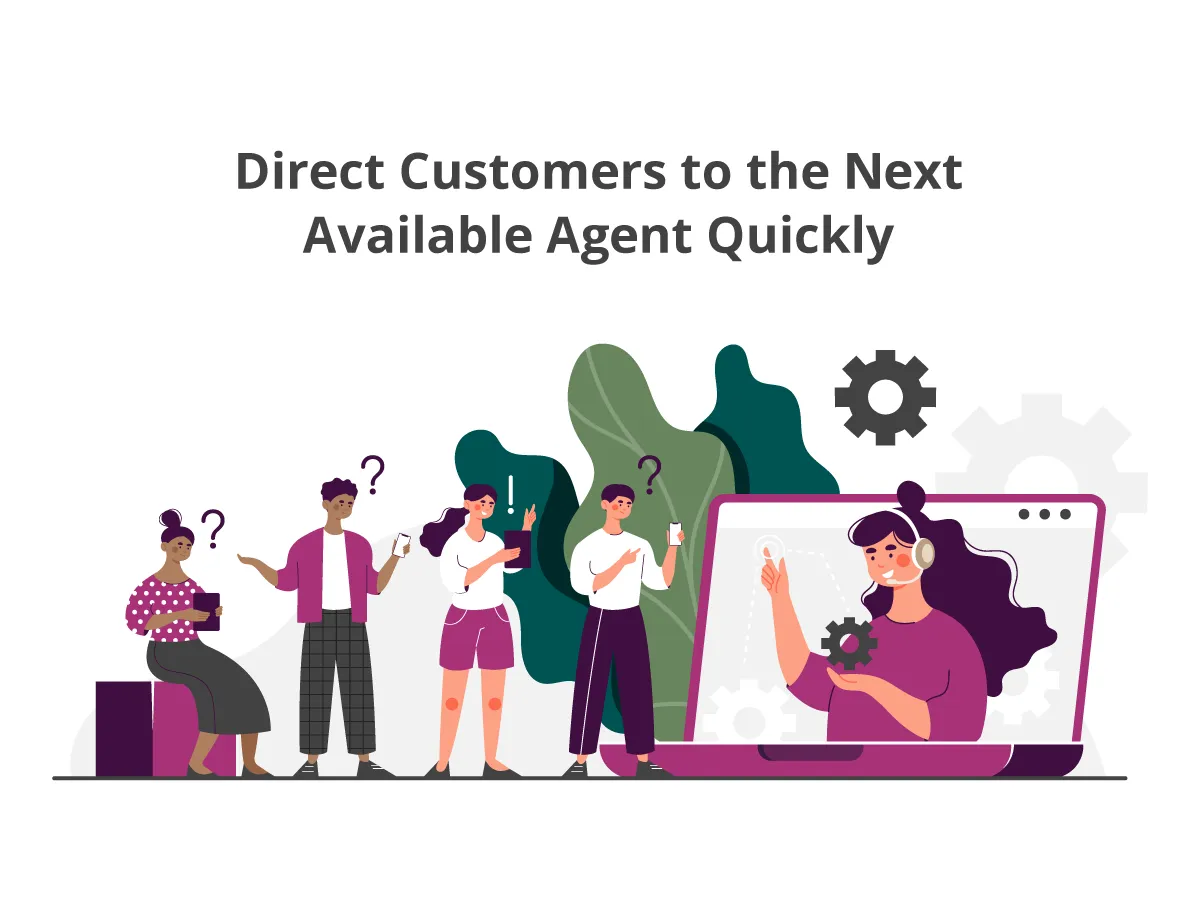 Direct Customers to the Next Available Agent Quickly Direct Customers to the Next Available Agent Quickly