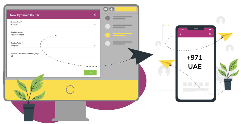 blocked number – IVR Action to hang up on a blocked number