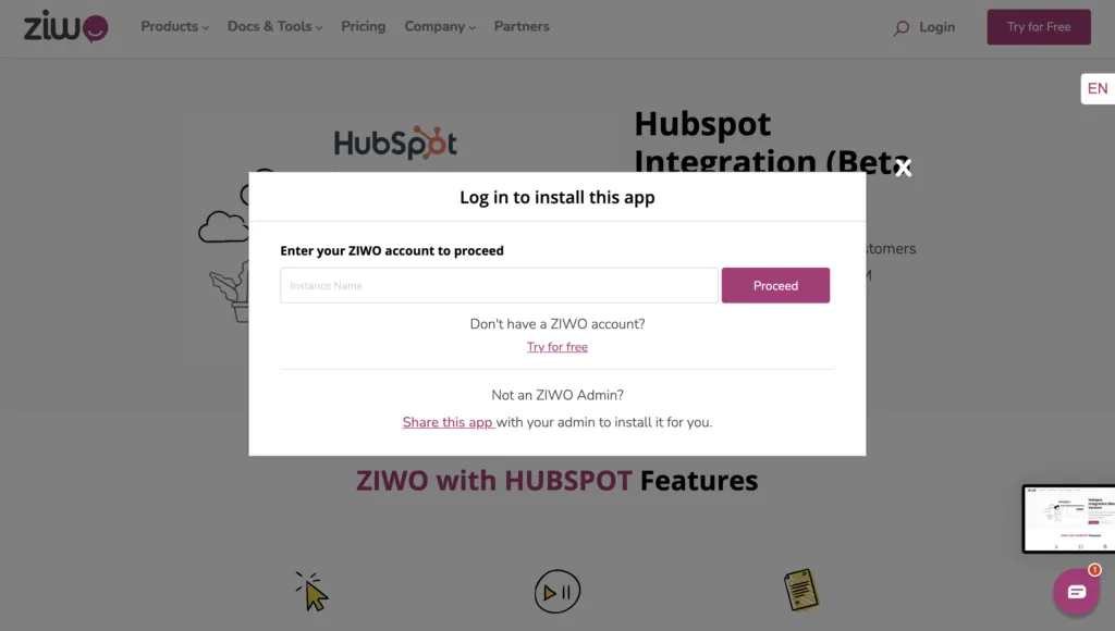 ziwo hubspot ziwo hubspot